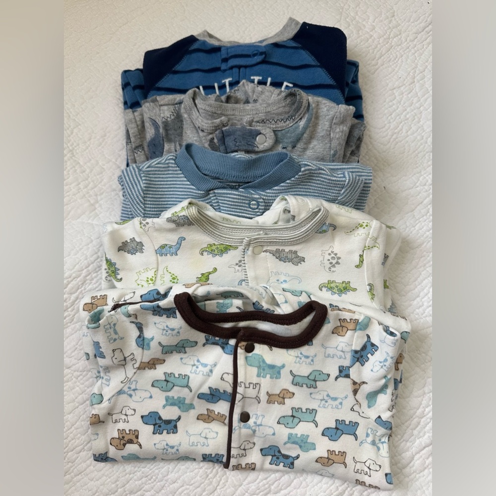 Bundle of 5 Baby Boy Onesies